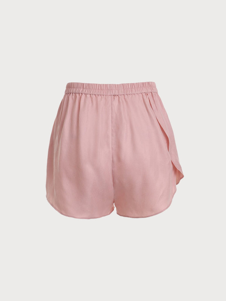 BERLOOK - Sustainable Pajama Bottoms _ Side Split Pajama Shorts