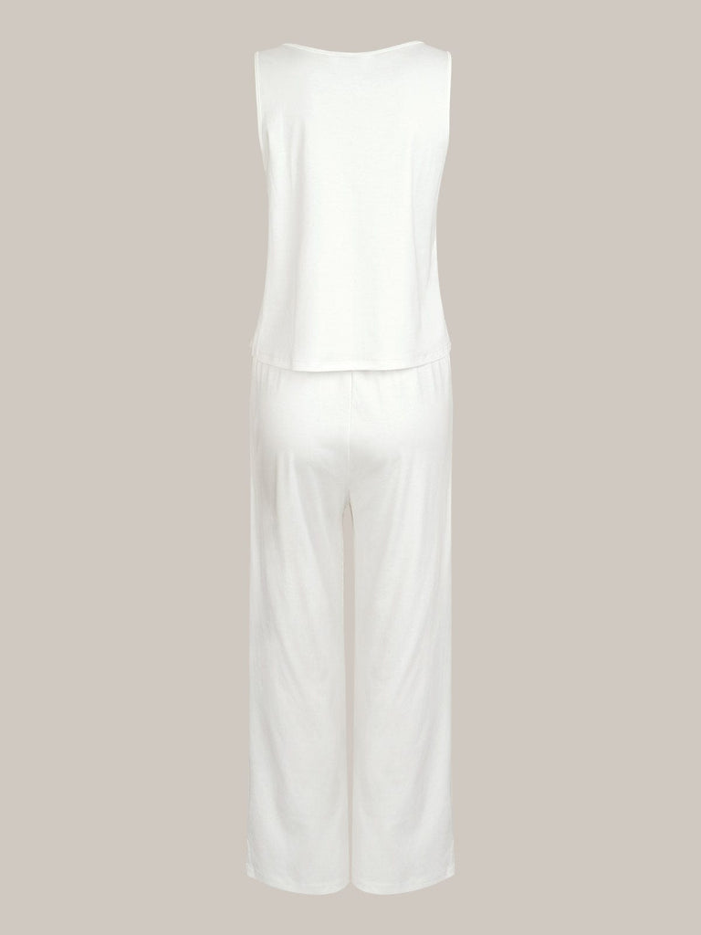 BERLOOK - Sustainable Pajama Sets _ Solid Side Split Supima Cotton Pajama Set