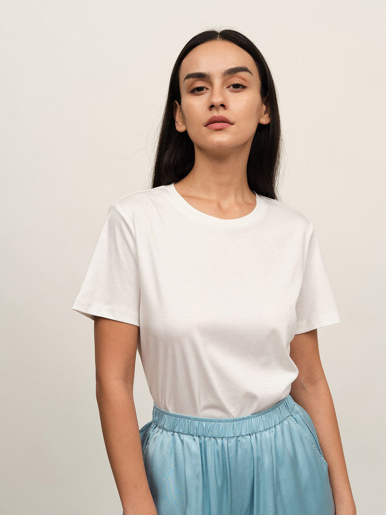 BERLOOK - Sustainable Pajama Sets _ Solid Supima Cotton Pocket Shorts Set