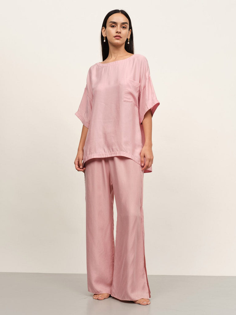 BERLOOK - Sustainable Pajama Tops _ Drop Shoulder Cupro Pajama Top