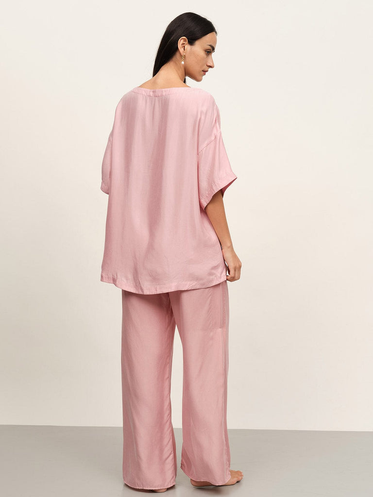 BERLOOK - Sustainable Pajama Tops _ Drop Shoulder Cupro Pajama Top