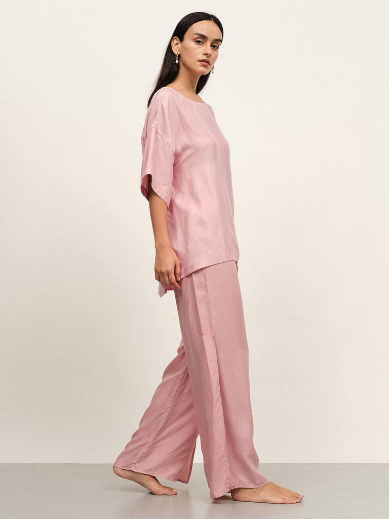 BERLOOK - Sustainable Pajama Tops _ Drop Shoulder Cupro Pajama Top