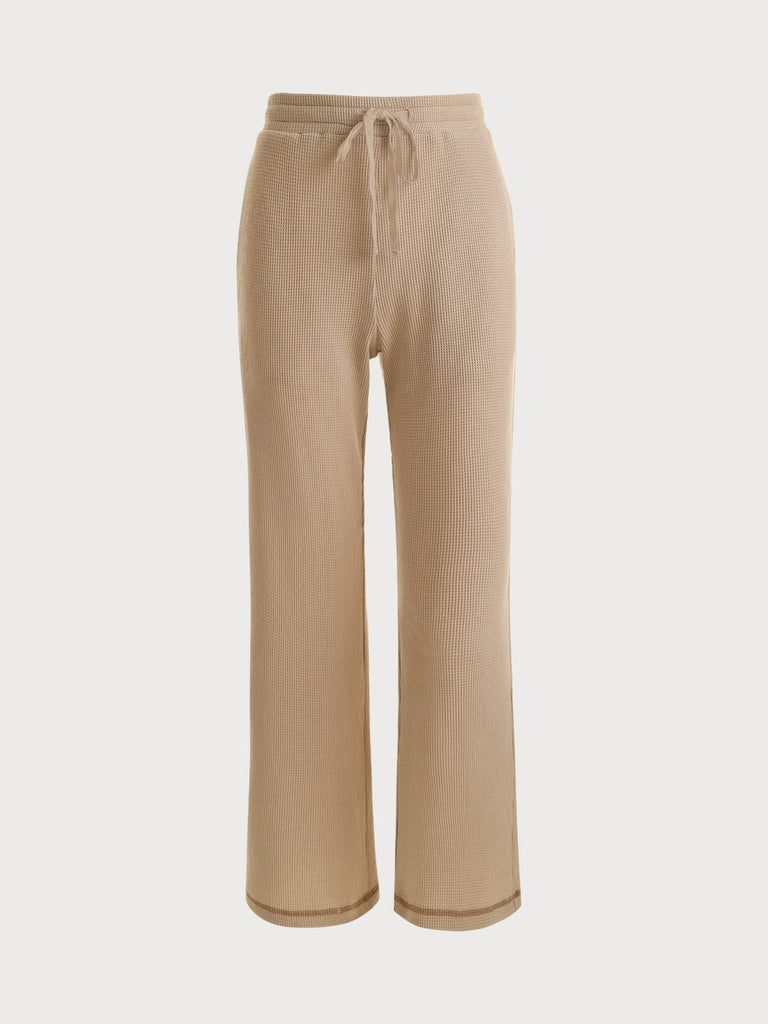 BERLOOK - Sustainable Pants _ Textured Straight Pants
