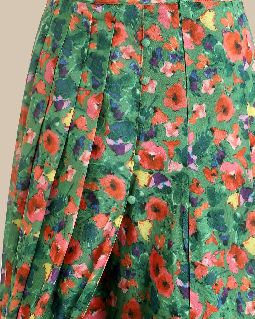 BERLOOK - Sustainable Skirts _ Samiol The Pleated Floral Skirt