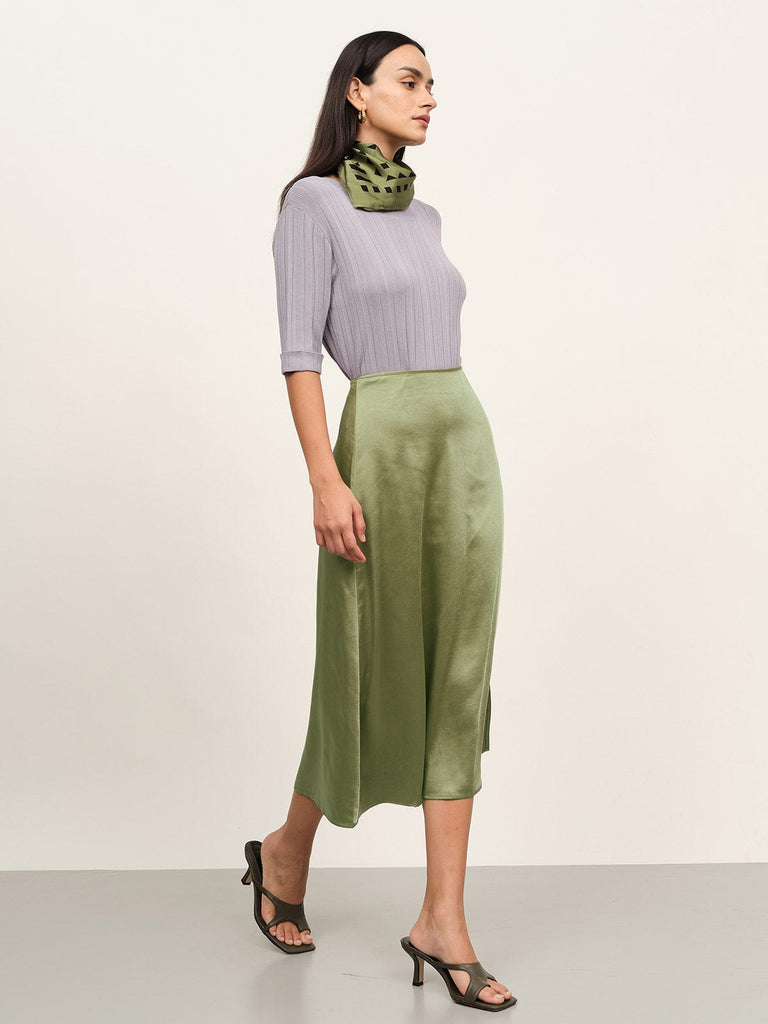 BERLOOK - Sustainable Skirts _ Side Split Midi Skirt