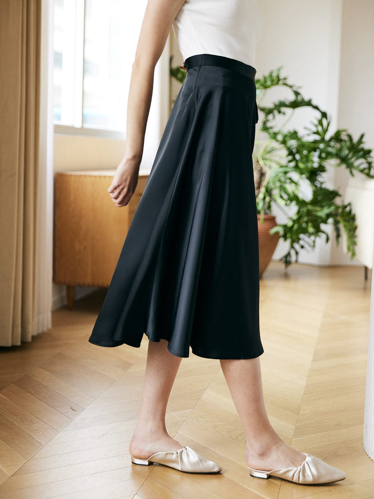 BERLOOK - Sustainable Skirts _ Split Ribbon Skirt