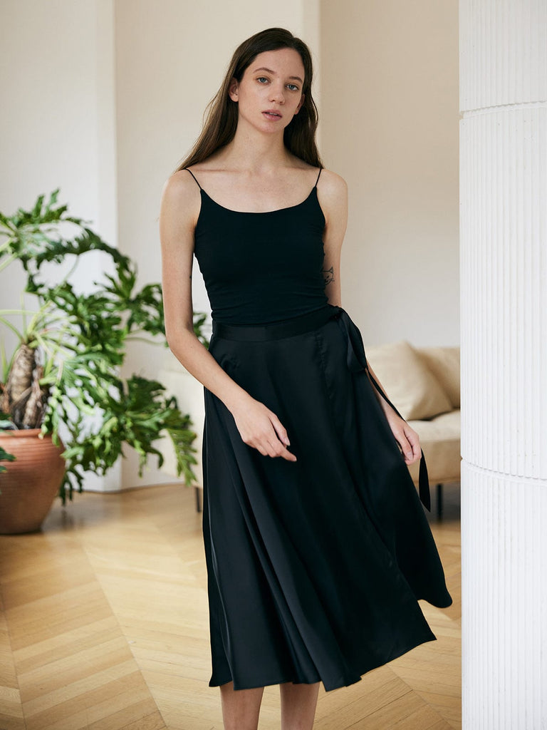 BERLOOK - Sustainable Skirts _ Split Ribbon Skirt
