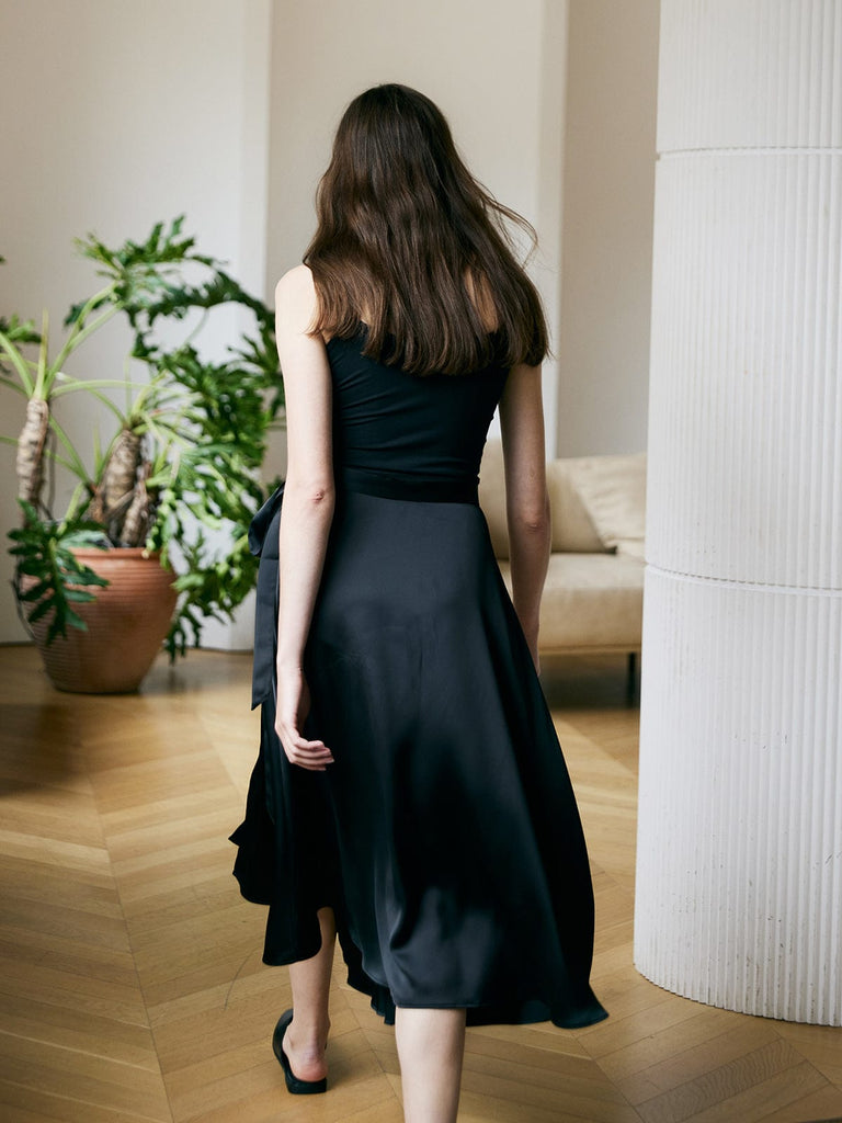 BERLOOK - Sustainable Skirts _ Split Ribbon Skirt