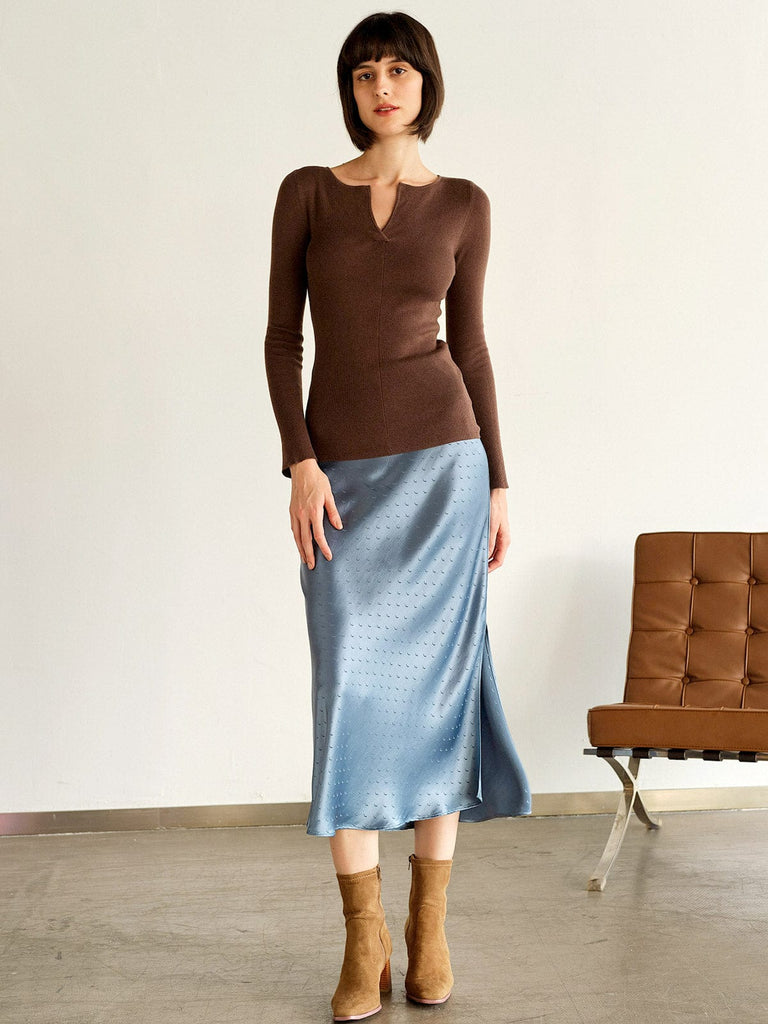 BERLOOK - Sustainable Sweaters & Knits _ Flare Sleeve Knit Top