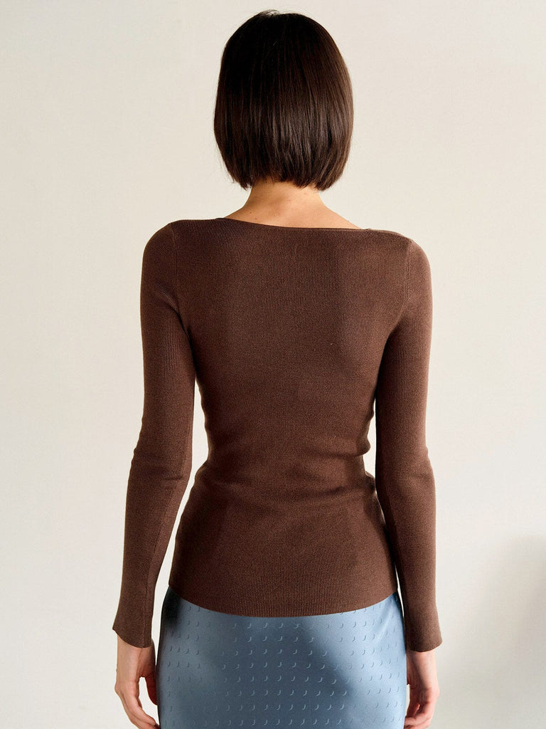 BERLOOK - Sustainable Sweaters & Knits _ Flare Sleeve Knit Top