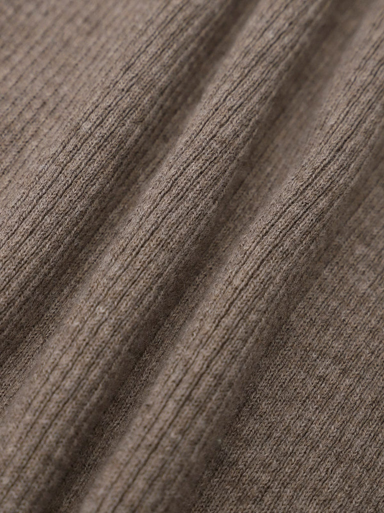 BERLOOK - Sustainable Sweaters & Knits _ Polo Neck Long Sleeve Knit Top