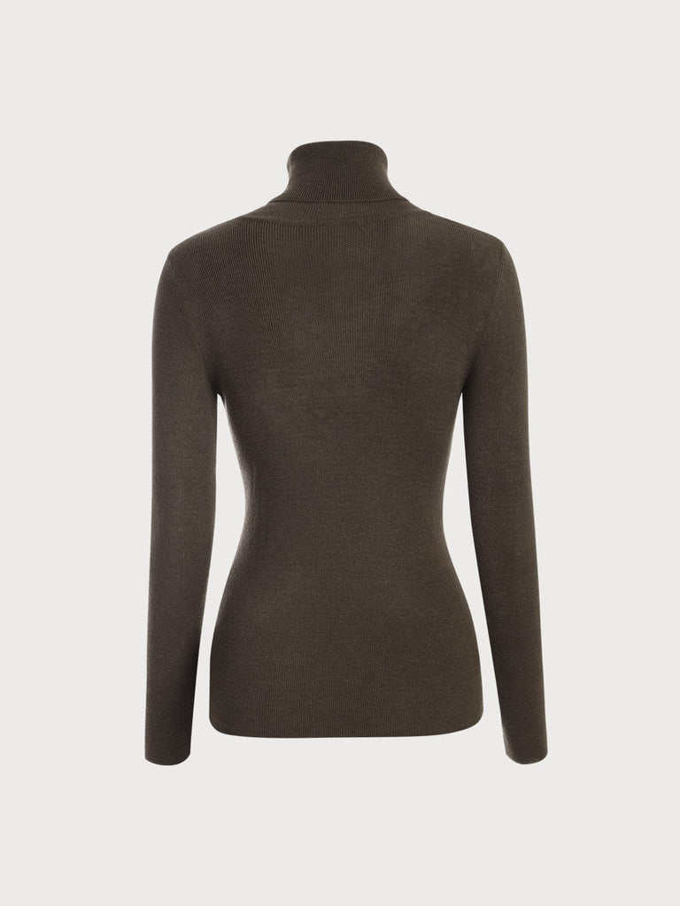 BERLOOK - Sustainable Sweaters & Knits _ Turtleneck Long Sleeve Knit Top