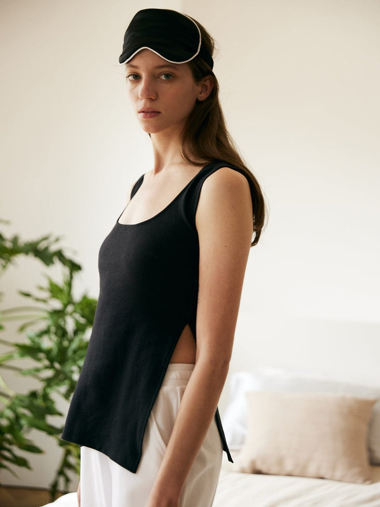 BERLOOK - Sustainable Tank Tops&Camis _ Side Split BCI Cotton Tank Top