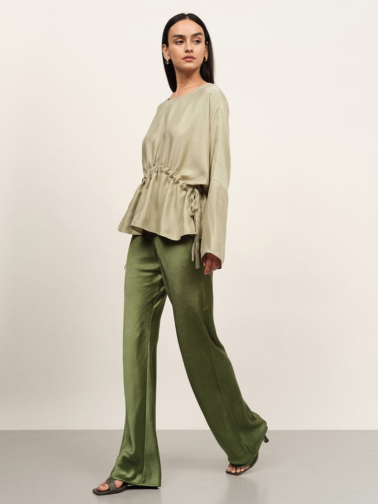 BERLOOK - Sustainable Tops _ Drawstring Waist Blouse