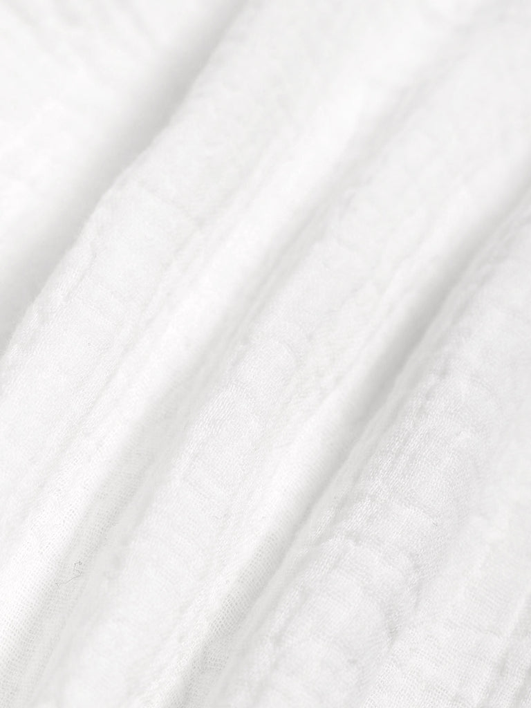White Elastic Waist Pockets Shorts Sustainable Cover-ups - BERLOOK